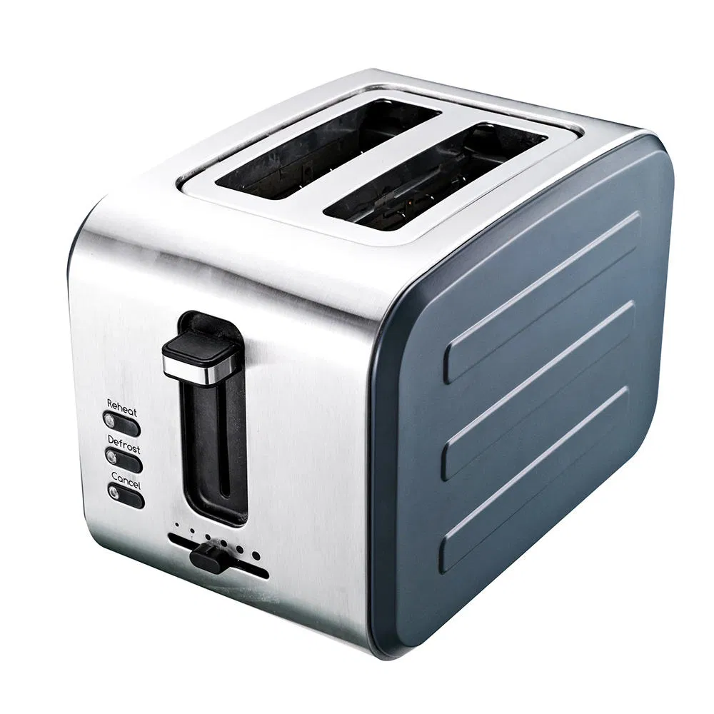 New Nordic Style 2 Slices Stainless Steel Wide Slot Toaster Home Smart Breakfast Machine