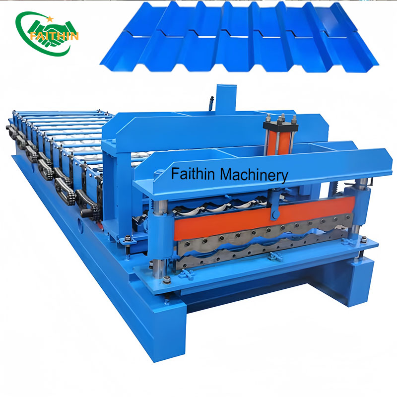 Steel Wall Corrugated Sheet Roll Forming Machine Tile Making Machinery