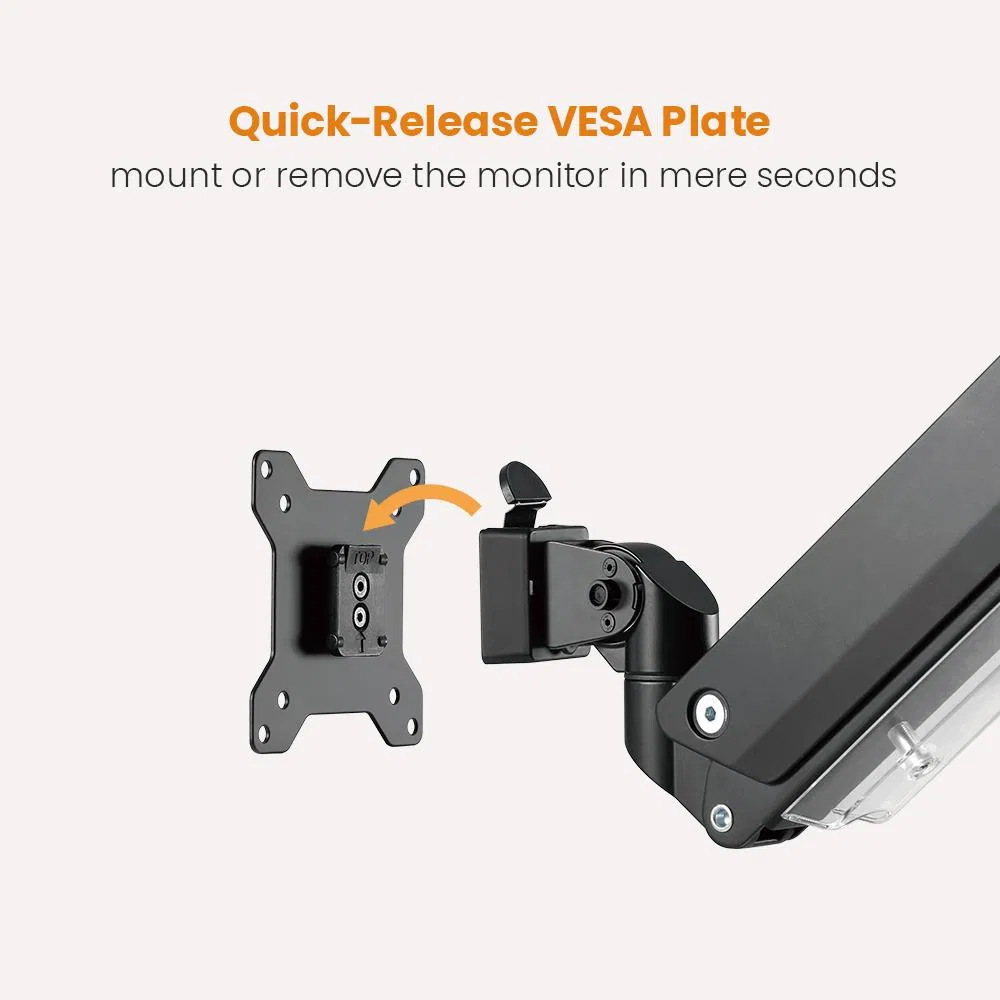 Газлифтовый кронштейн для монитора 17-49 дюймов с док-станцией