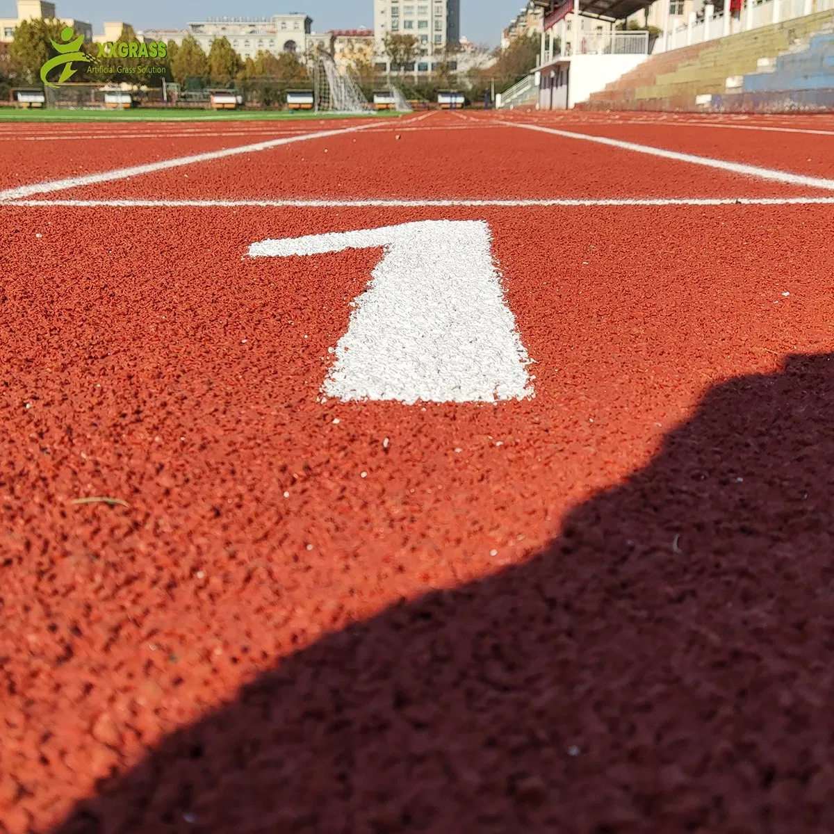 Durable All-Weather Slip-Resistant Permeable Running Track Rubber Material Runway for Stadiums