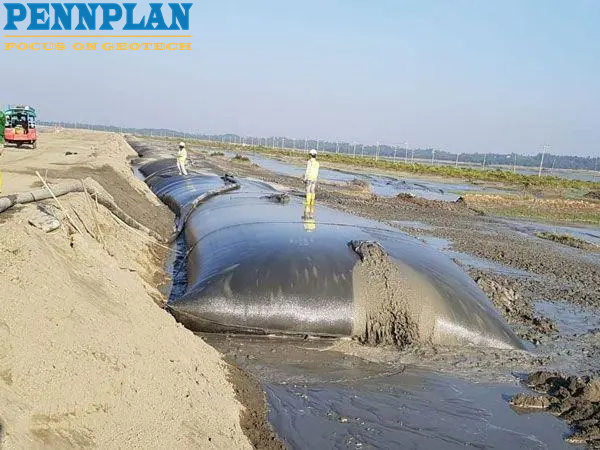 Construction Material Woven Geo Tube Geobag for Dam Sludge Dewatering