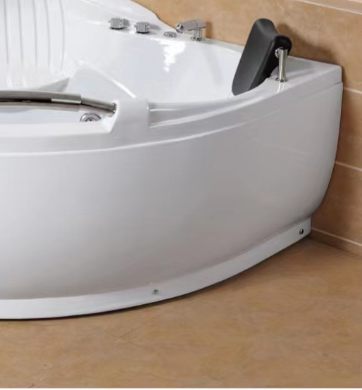 Угловая гидромассажная ванна DMAN 8002, белая