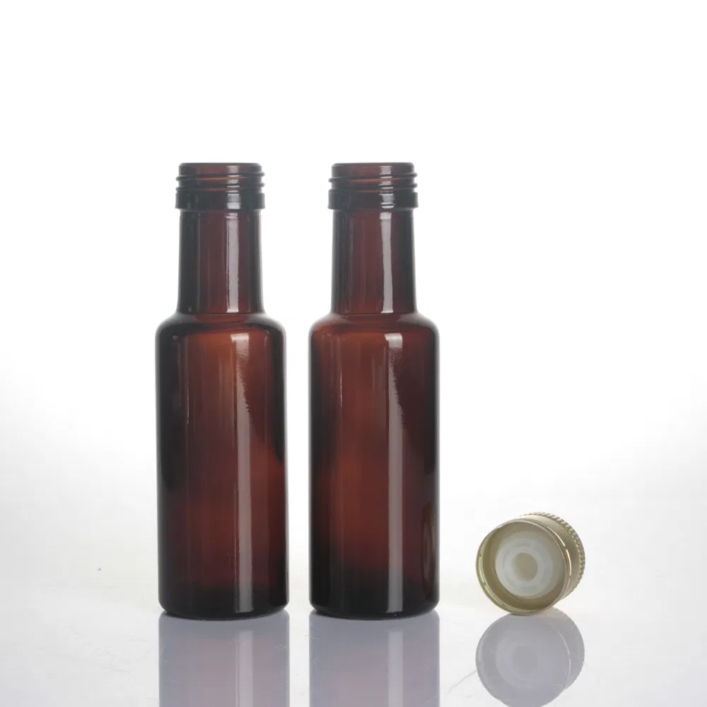 100ml Brown Color Round Square Shape Olive Oil Bottle
