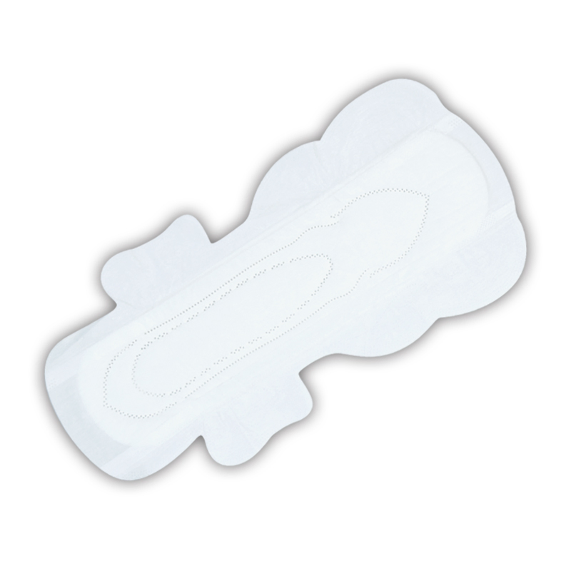 Winged Super Soft Surface Female Sanitary Napkin Menstrual Pads with 3D Leak Guard