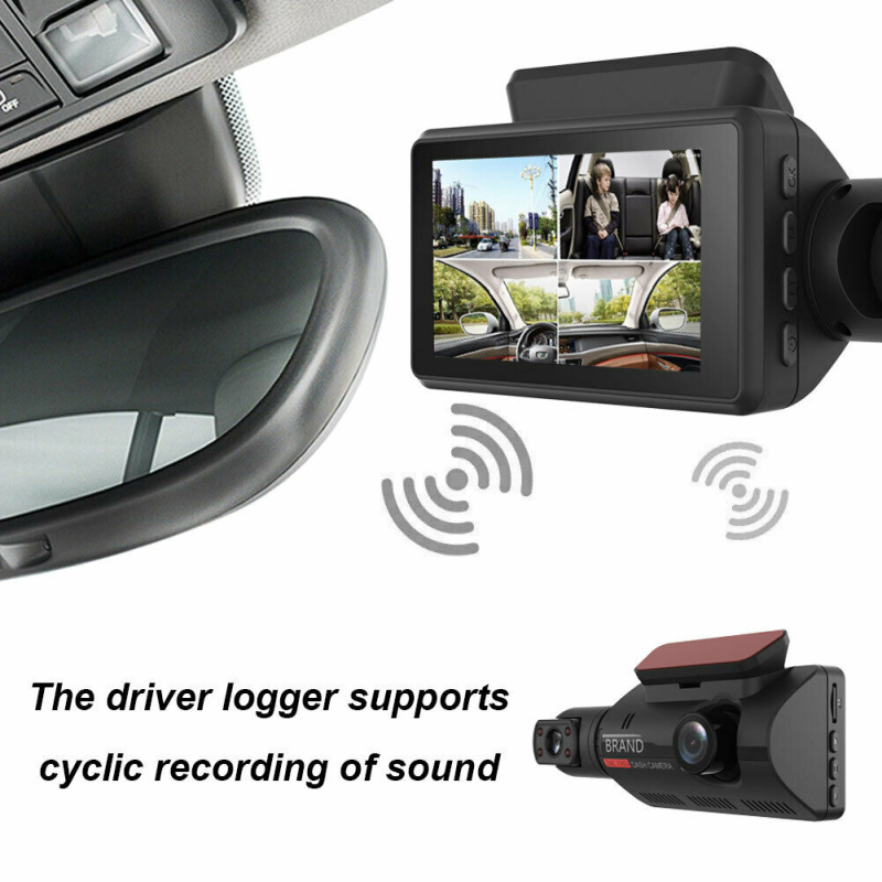 Видеорегистратор A68 Dual 1080P с камерой заднего вида