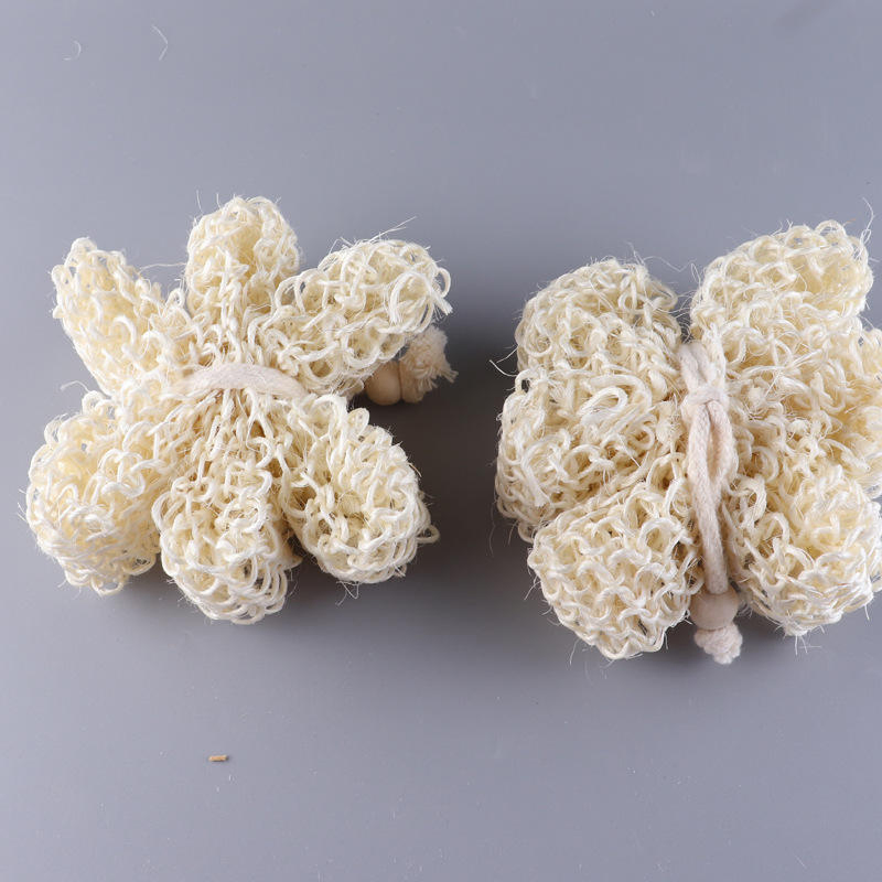Handmade Rose-Shaped Natural Sisal Exfoliating Loofah Bath Flower