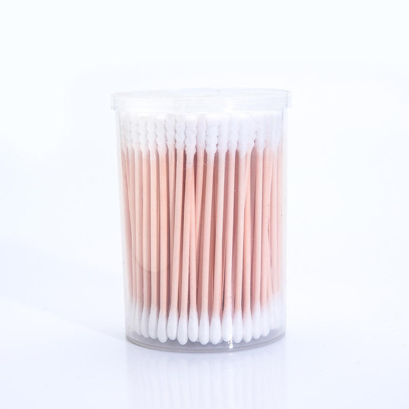 200 Pieces of Special Cylindrical Cotton Swabs with Thin Paper Sticks and Double Heads.