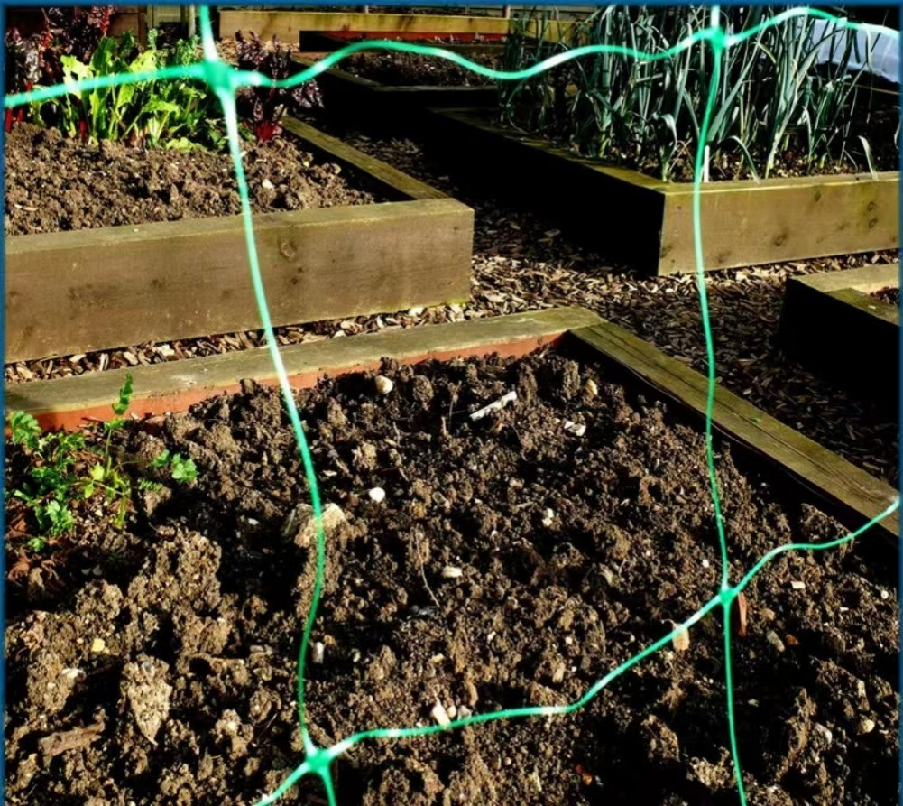 High Quality Green 130mm Plant Climbing Pea Cucumber Support Plastic Mesh Netting