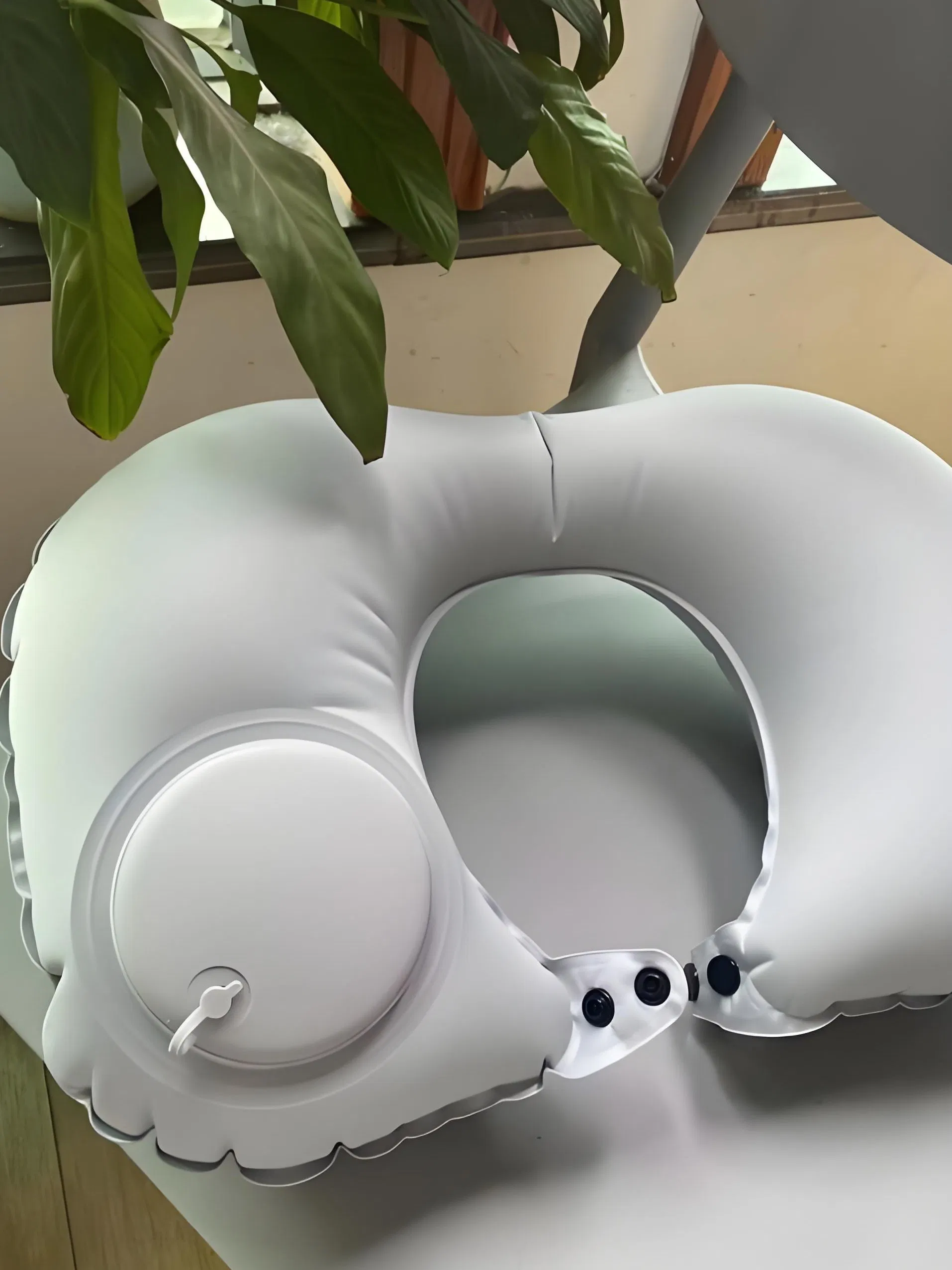 Lightweight Portable Inflatable Air Cushion Pillow Comfortable U-Shaped Memory Soft Multi-Position for Neck Back Outdoor Camping