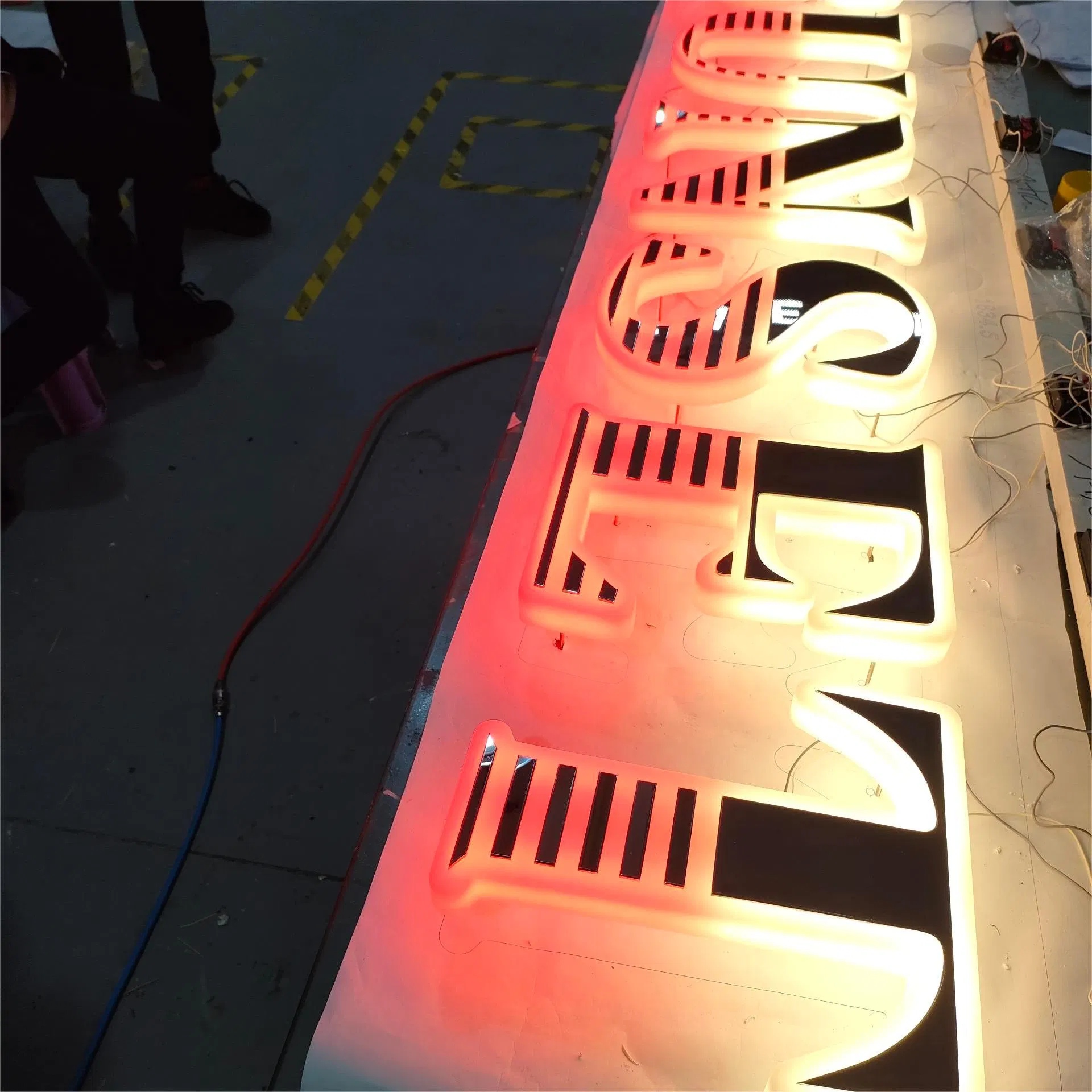 Custom 3D Metal Signage Backlit Illuminated Sign Yacht Signage Logo Backlit