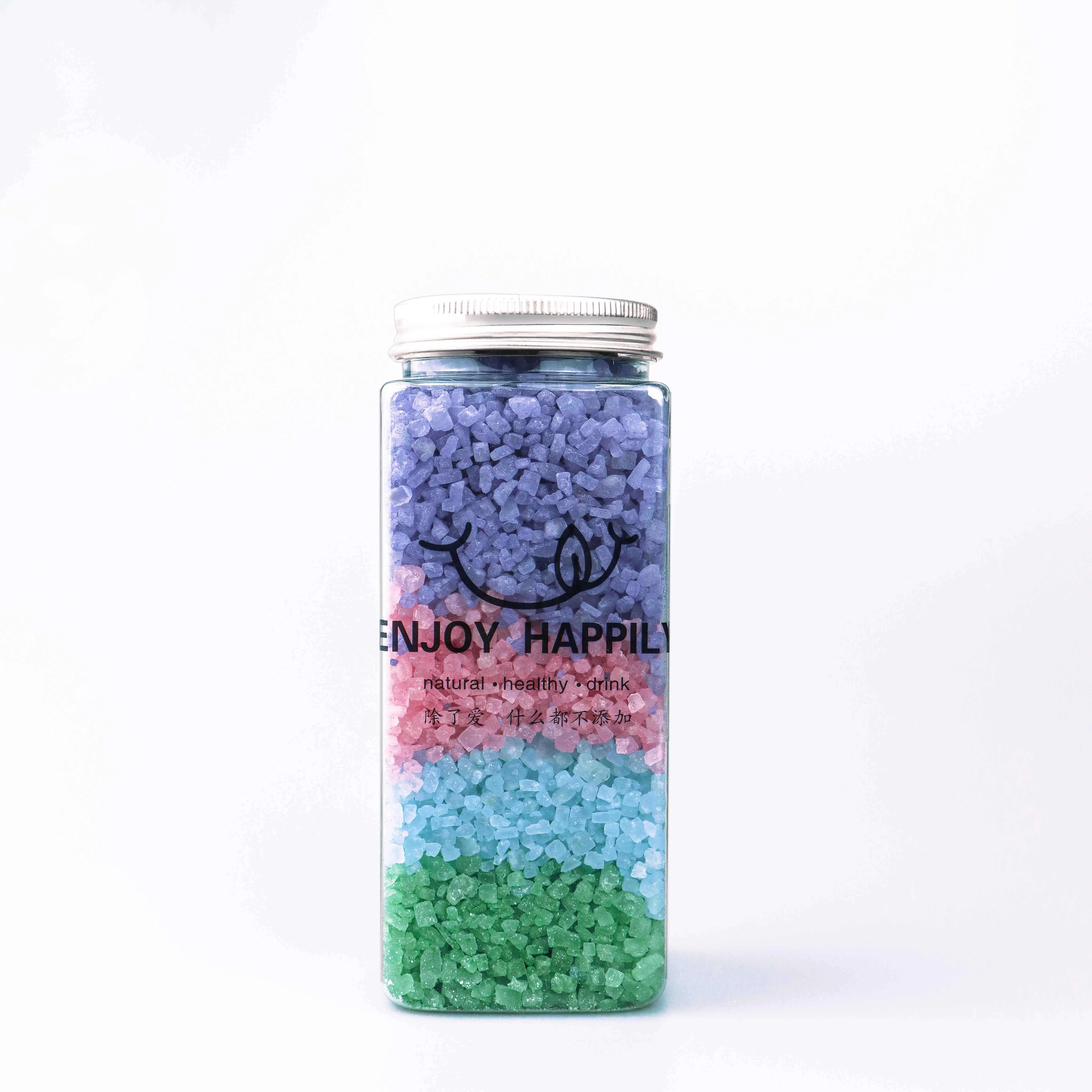OEM Wholesale Private Label Colorful Salt Bath Fragrance Elaborate Bulk Bath Salt
