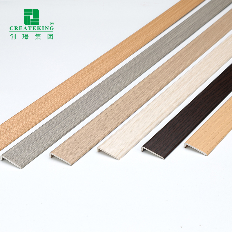 China Factory Customized Multicolor 24*4mm Waterproof L-Shaped UPVC Flooring Profiles