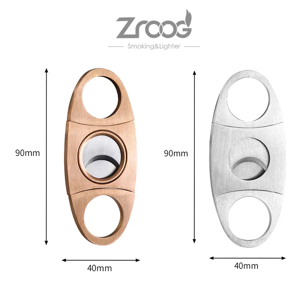 Cigar Holder V Cut Cutter Double Cut Blades Cigar Clipper