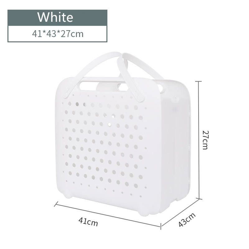 Morandi Foldable Plasitic Laundry Baskets with Handle