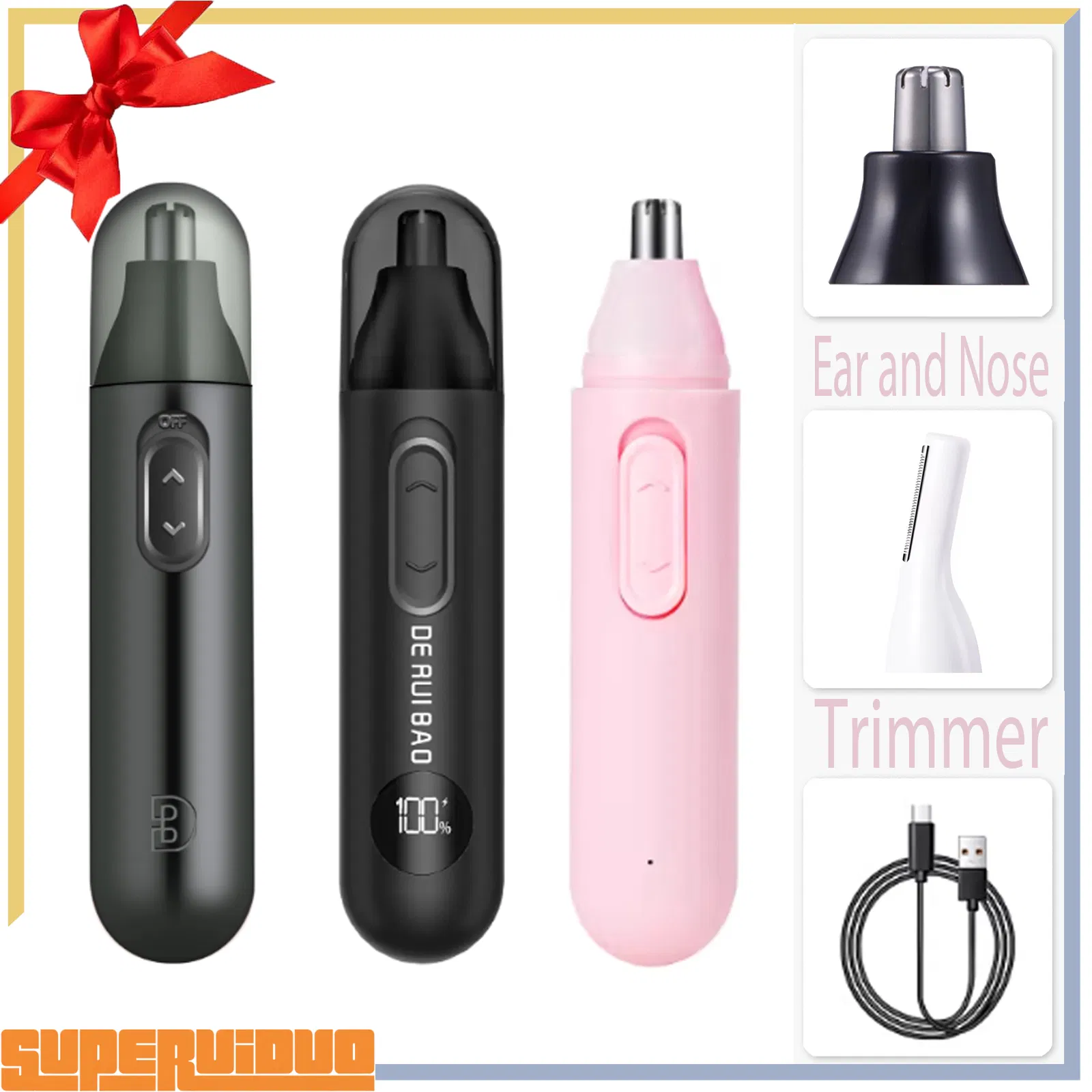360 Degree Inner Blade Safety System Nose Hair Trimmer