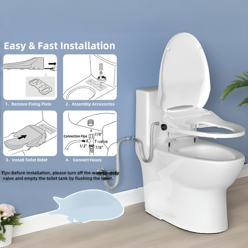 Auto Flushing Dry Automatic Intelligent Toilet Seat Cover Warm Bidet Toilet Seat