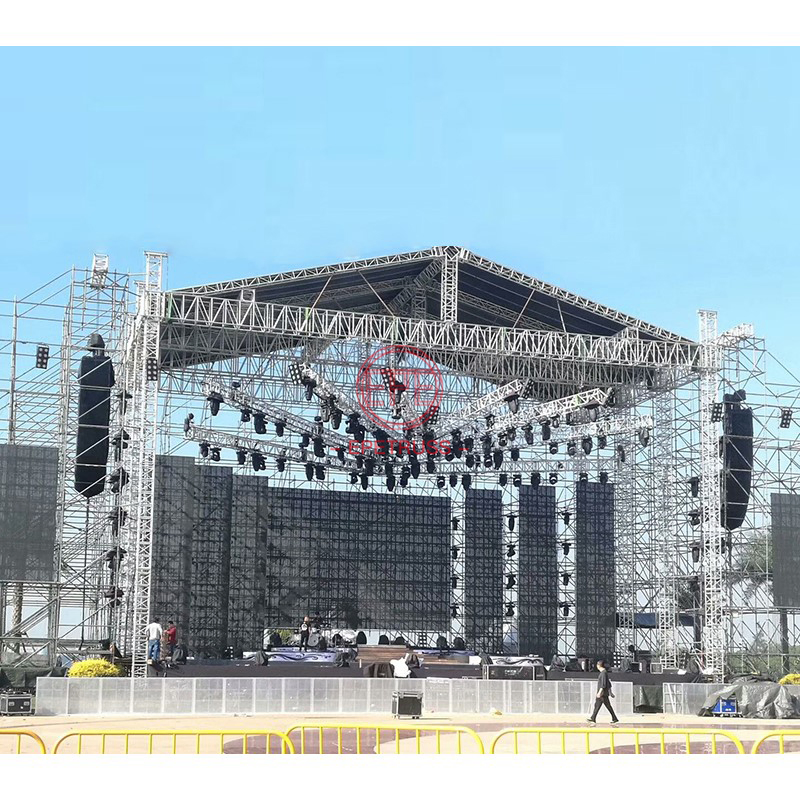 400*400mm Arc-Shape Lighting Truss Roof System Stage Aluminum Truss Display