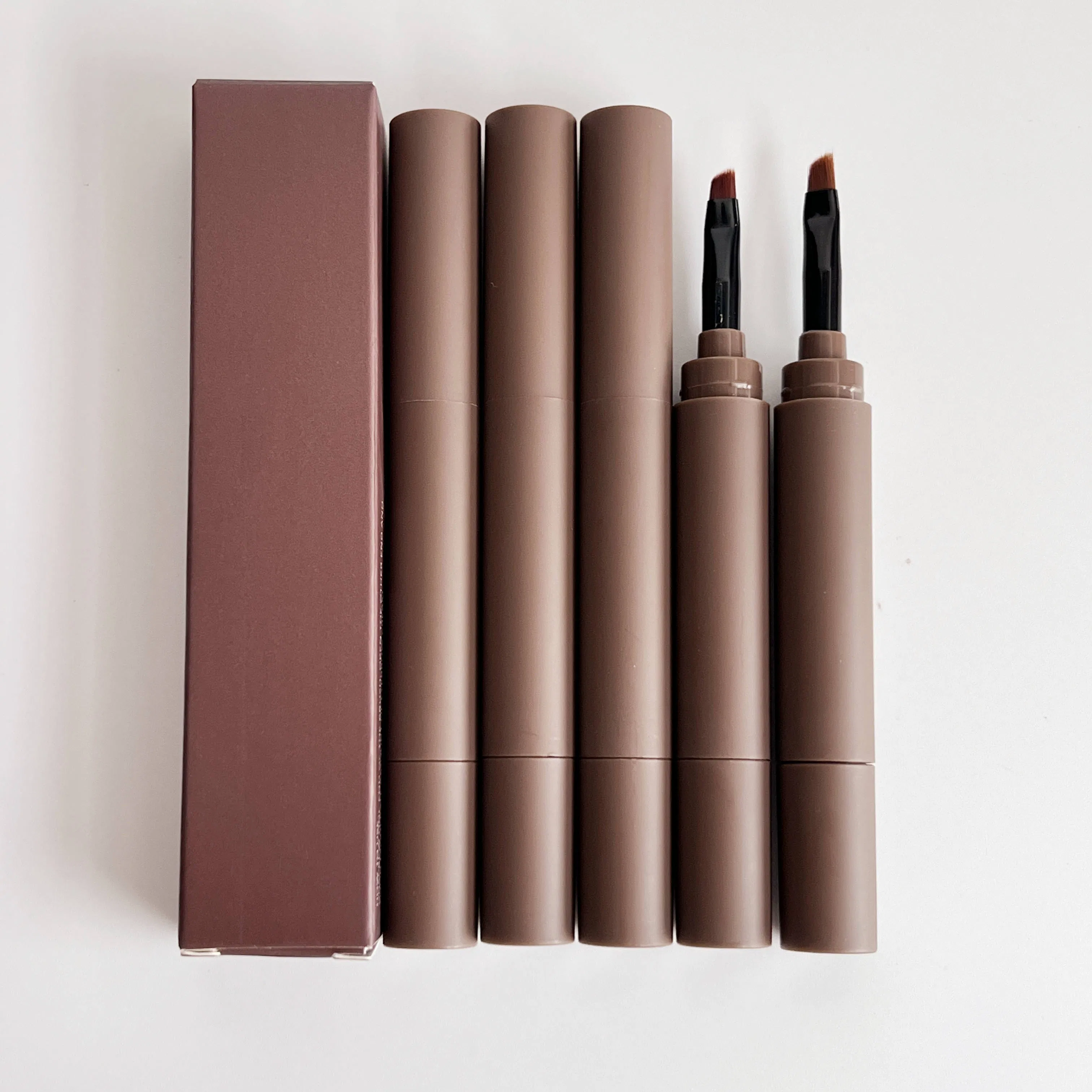 Low MOQ Waterproof Smooth Creamy Brown Black 5 Colors Eyebrow Gel with Brush Private Label