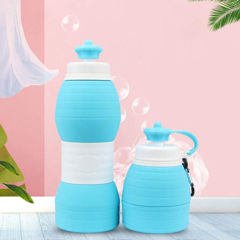 Складная силиконовая бутылка для воды