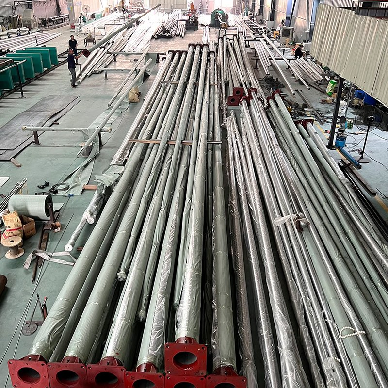 20FT 25FT 30FT 40FT Stainless Steel Flagpole Manual Raise Internal Halyard Flag Pole with Bracket