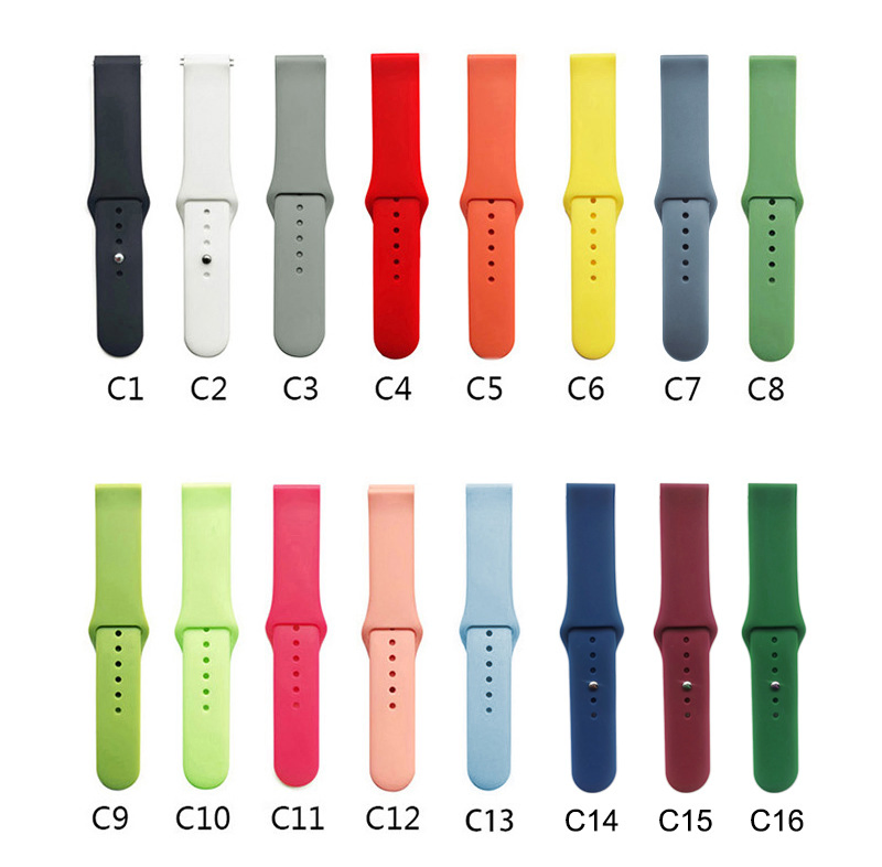 Silicone Watch Band Strap for Samsung Smart Watch 20mm 22mm Silicone Rubber Watch Wrist Strap for Galaxy Active Active 2 Strap for Apple Watch Leather Milanese