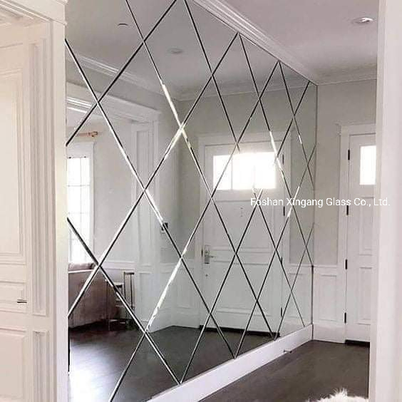 Beveled Decoration Mirror Wall Decorative Glass Mirror Designed Mirror