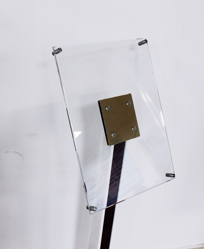 A3 Acrylic Metal Display Rack Brochure Holder Floor Stand