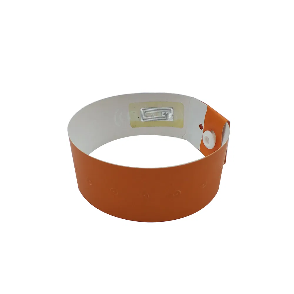 Z005 Waterproof NFC Ntag213 Hospital Use Disposable 13.56MHz RFID Paper Wristband