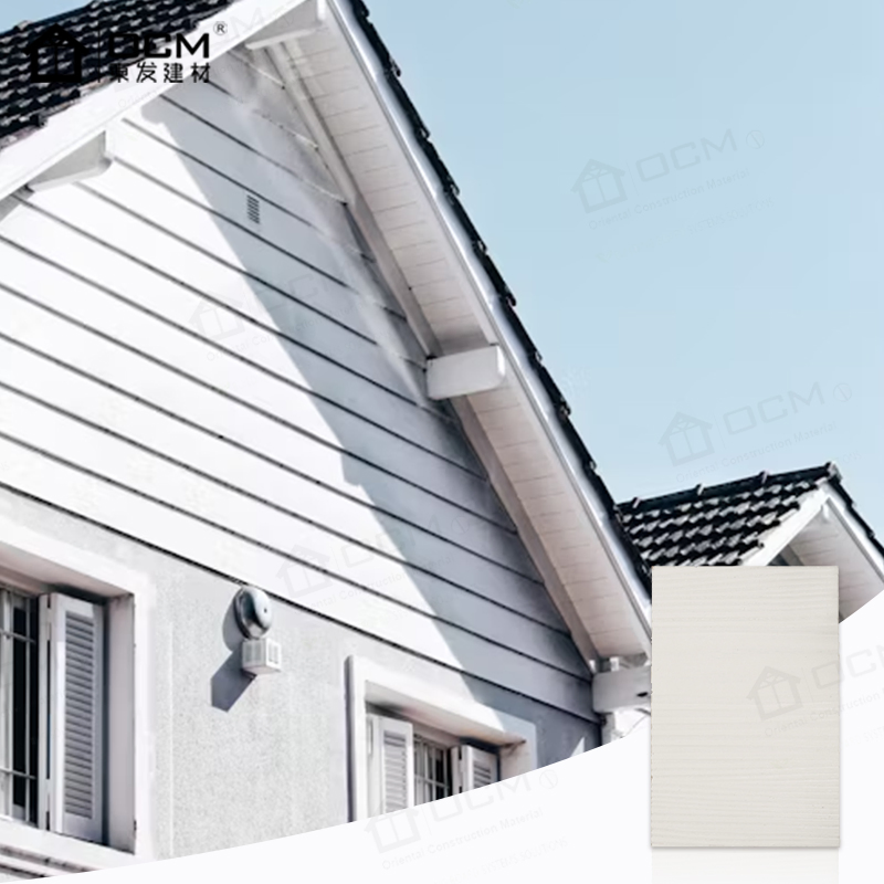 Wood-Grain Fiber Cement Board Exterior Wall Cladding ASTM C1186 E84 Fireproof Certified