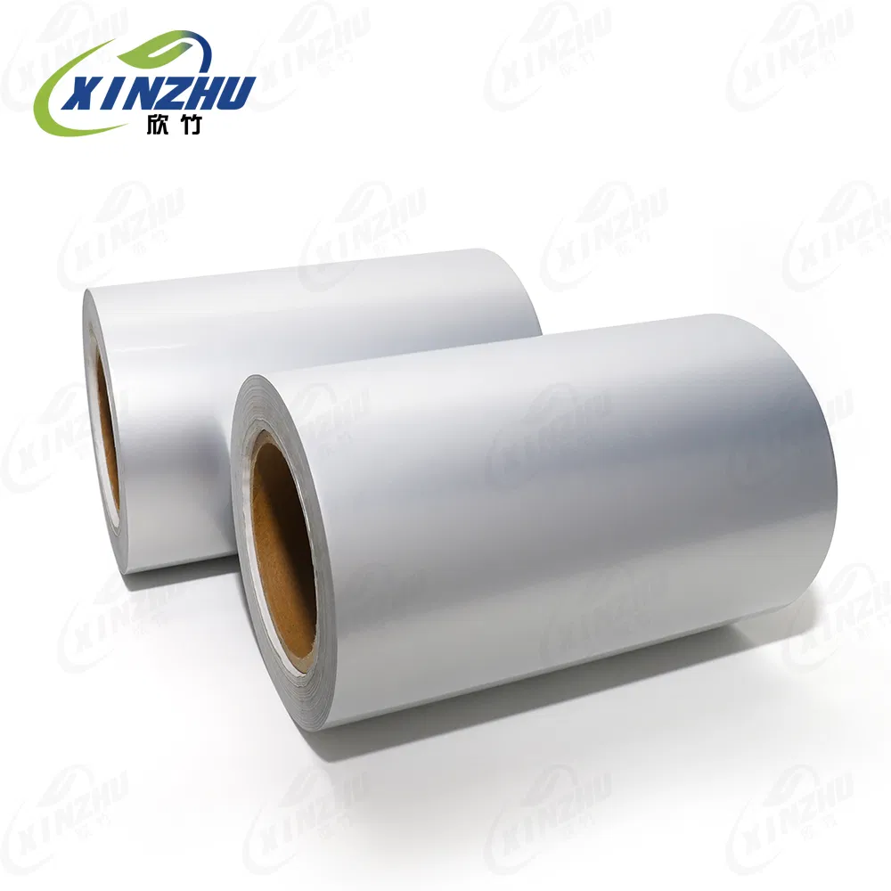 Jumbo Roll 50mic Matte Silver Pet Film Adhesive Material for Printing Label Sticker