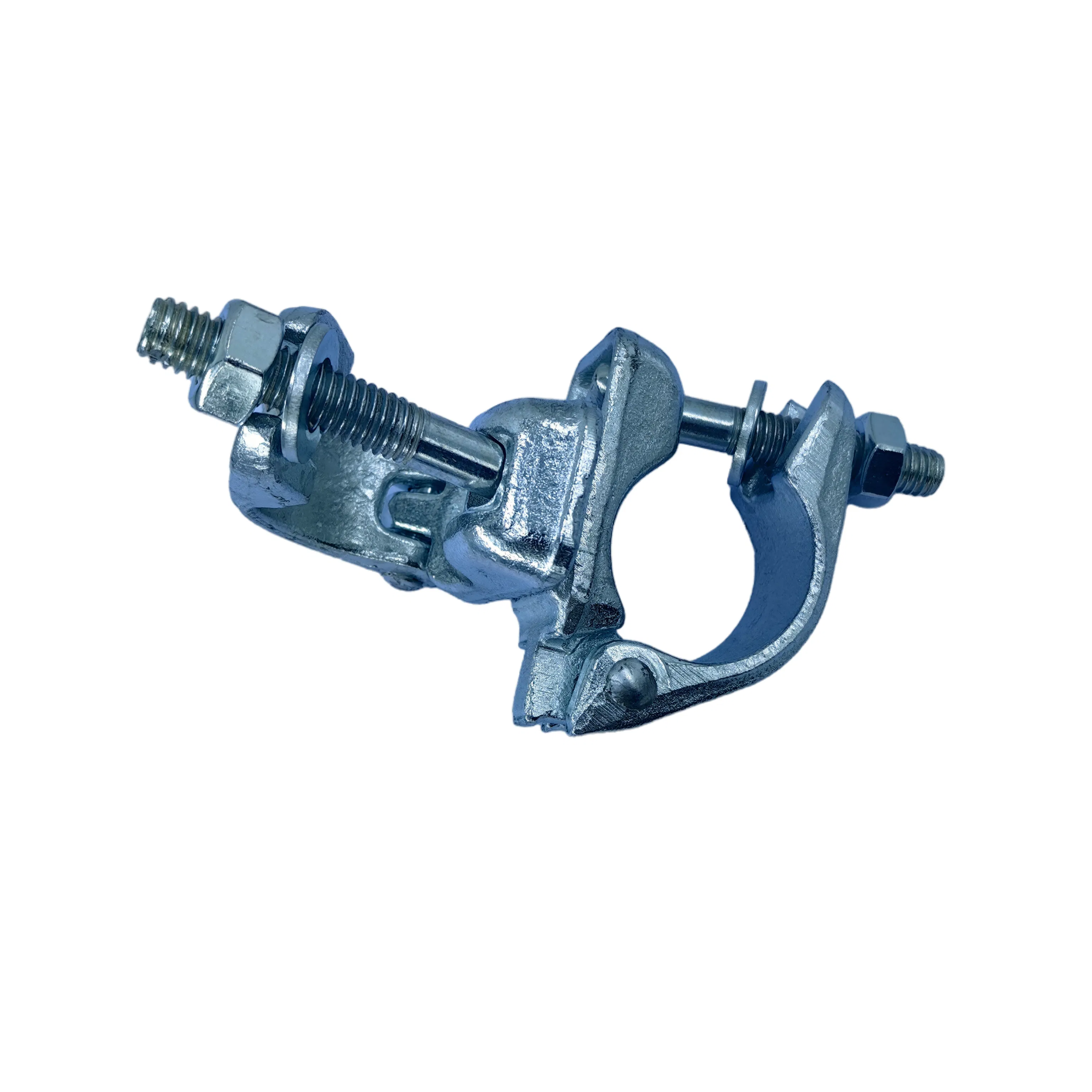 Yellow/White Zinc Plate Heavy-Duty Pipe Coupler for Secure Joint Assembly