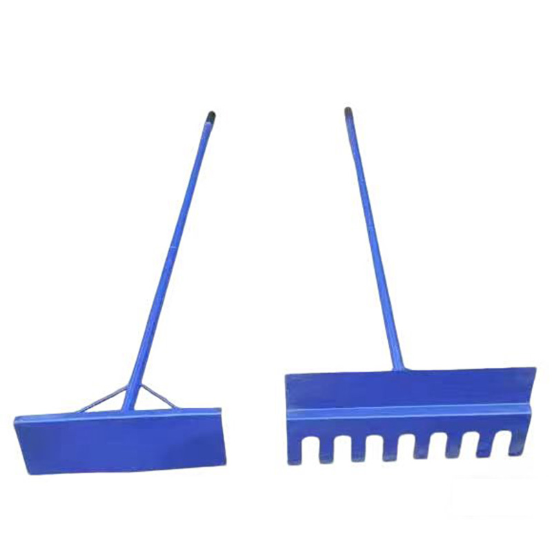 Hot Sale Steel Handle Serrated Rake Head Sand Pit Flat Sand Rake