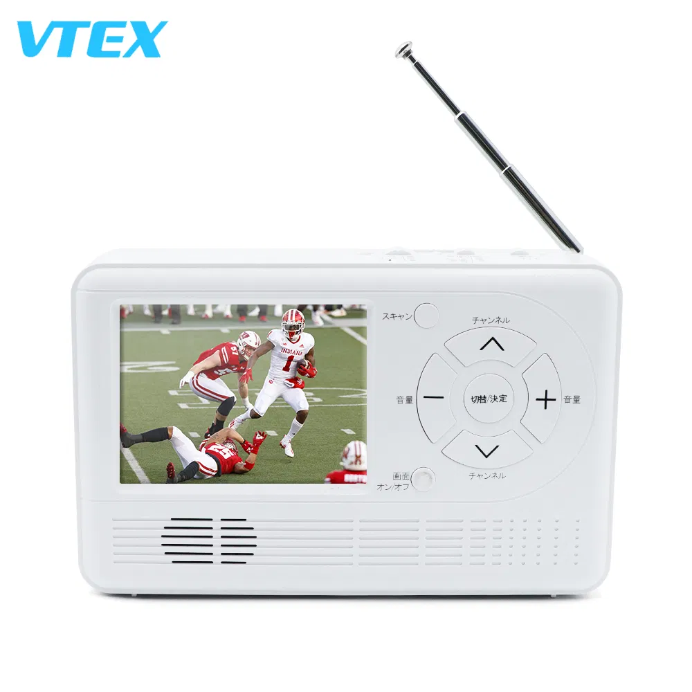 Портативный телевизор с ручной динамо-зарядкой 3.2 дюйма