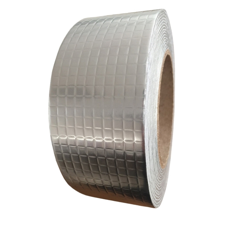 Aluminum Foil Thicken Butyl Rubber Waterproof Flashing Tape Self Adhesive Butyl Metal Roof Sealing Tape Skylight Butyl Sealant Tape