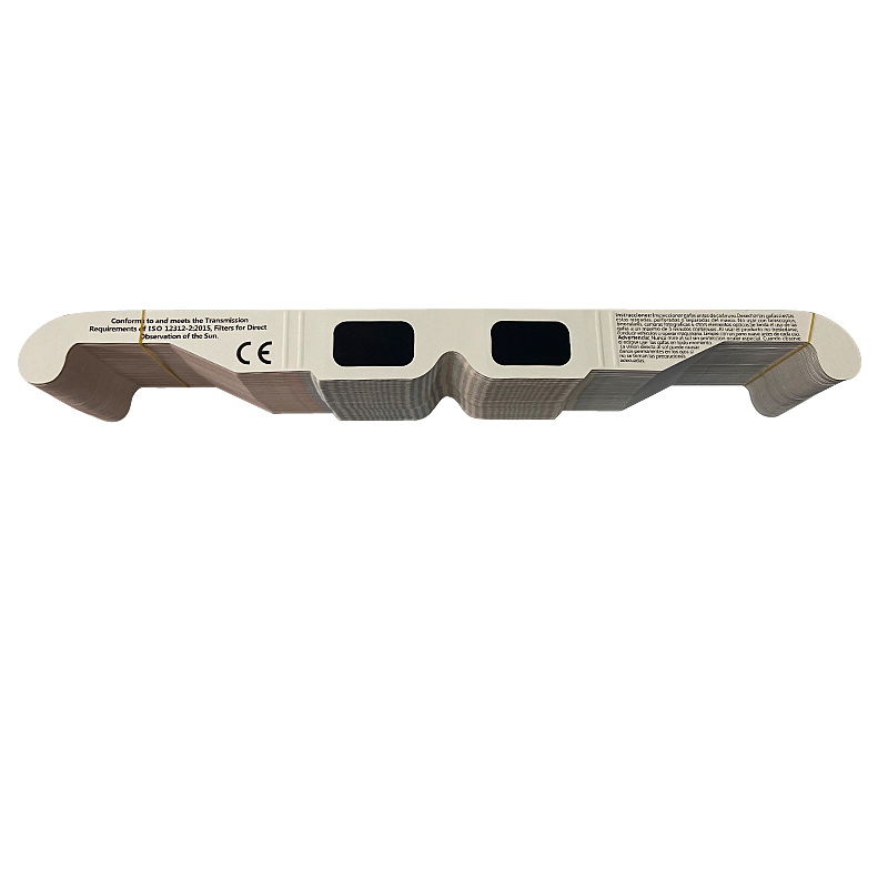 Factory CE ISO Certificated Cardboard Solar Eclipse Paper Glasses Custom Logo