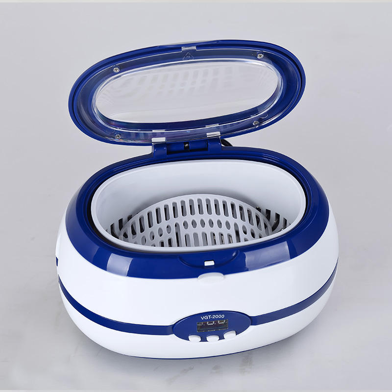 LED Display Timing Adjustable 600ml Ultrasonic Cleaner for Cleaning Glasses Jewelry Denture Watch