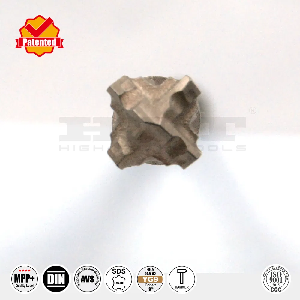 Premium Quality SSD Turbo Cross Cutter Hammer Drill Bit SDS Max 4h Flute for Concrete Brick Cement Stone Drilling