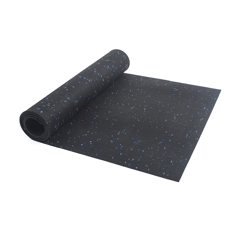 Premium Quality Rubber Mats Gym Flooring Roll with 10% EPDM Colorful Dots Anti-Slip Rolled Rubber Flooring for Gym