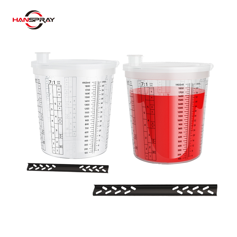 Disposable Plastic Paint Mixing Cups Painting Automotive Auto Paint Mixing Cups