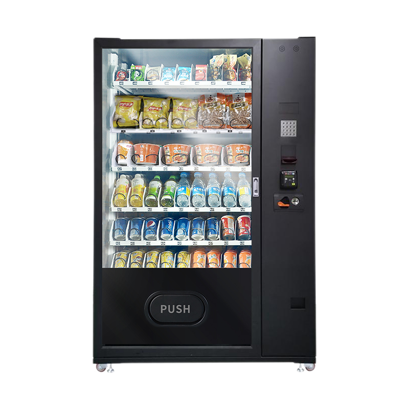 Weimi Keypad Snack Beverage Vending Machine 24 Hours Self Service with 5-Inch LCD Screen Coin Cash Card Reader