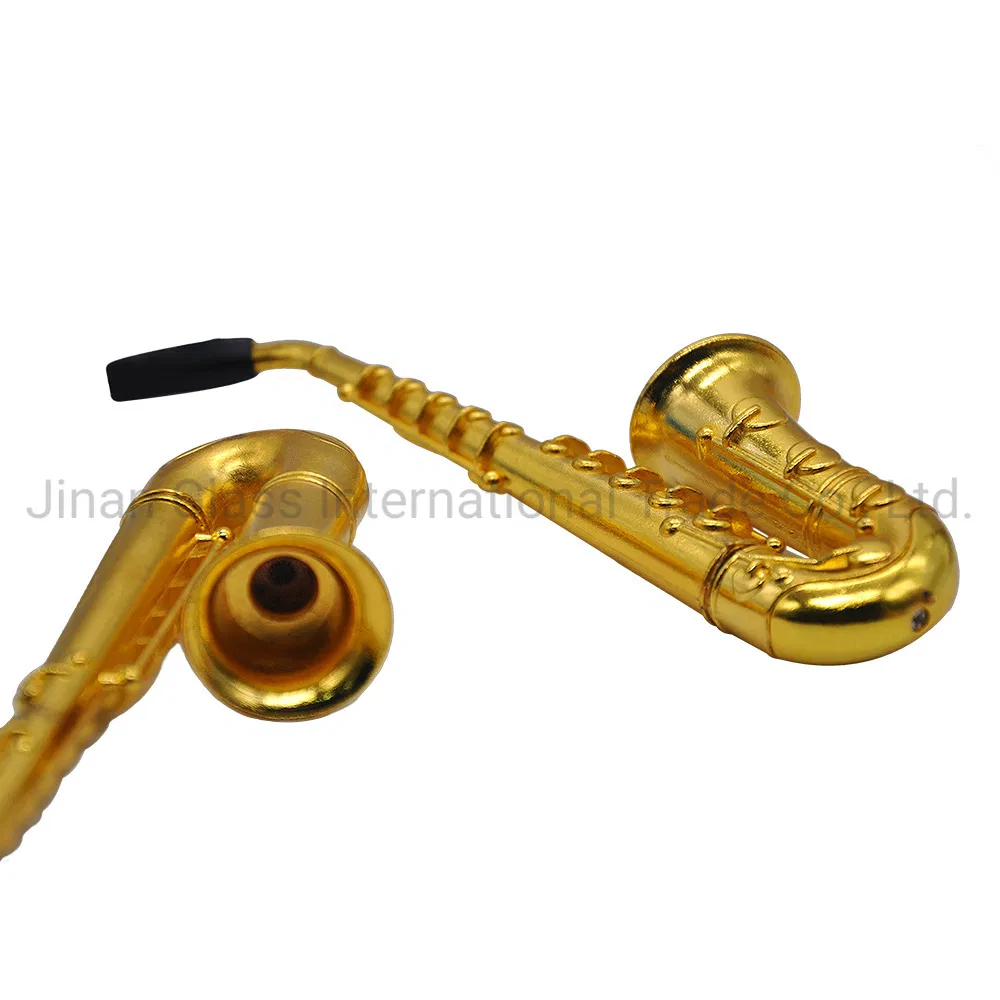 Small Saxophone Pipe Metal Pipe Smoking Pipe