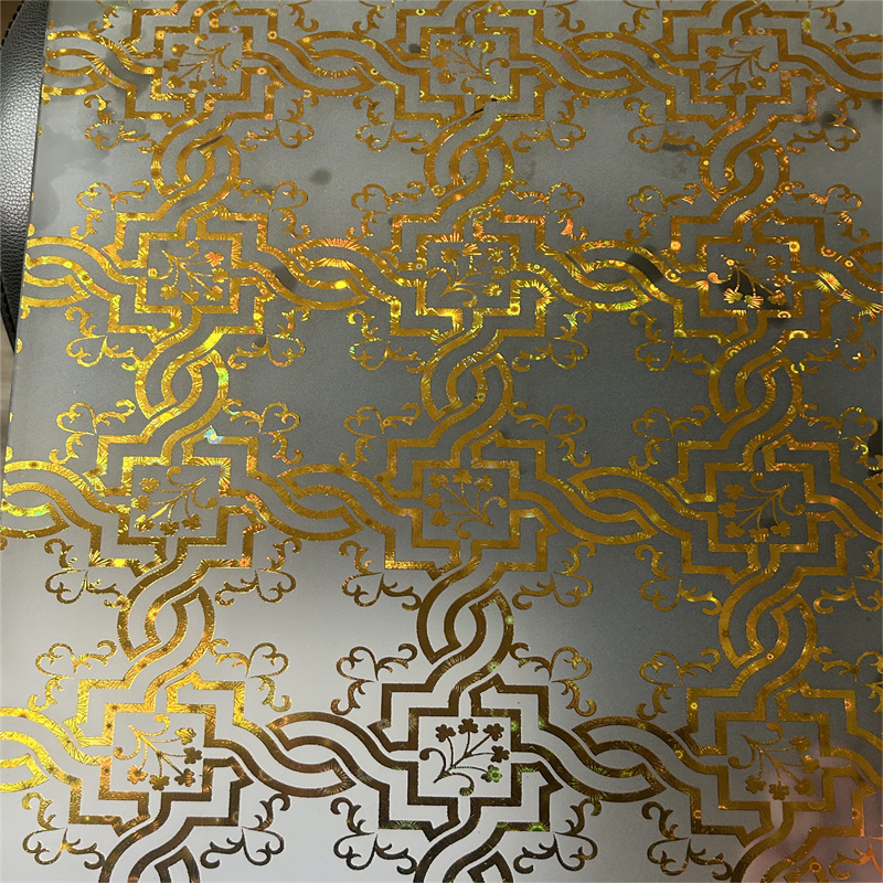 Decorative Glass 3.5mm 4mm 4.5mm 5mm Golden Acid Etched Ice Flower Glass Sheet
