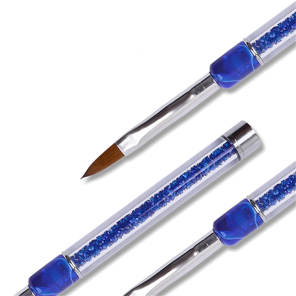 Hot Sale Different Sizes 100% Pure Kolinsky Acrylic Brush for Manicure Gel Brush for Nail Art Brush Nail Pen