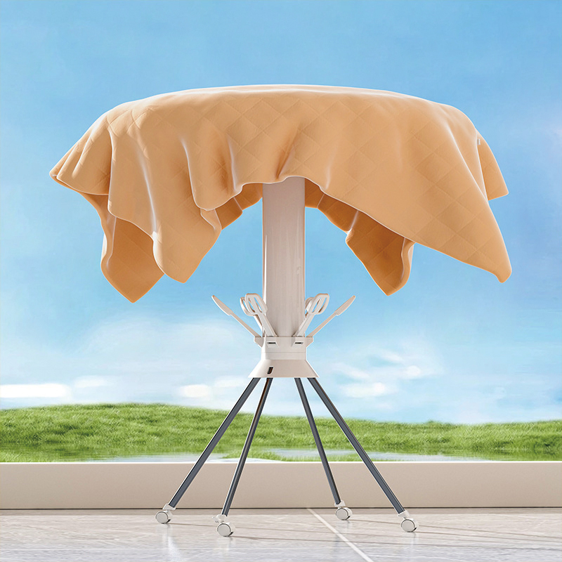Octopus Clothes Drying Rack Foldable Standing Three Layers Outdoor Portable Laundry Cloth Hanging Drying Rack with Shoe Rack