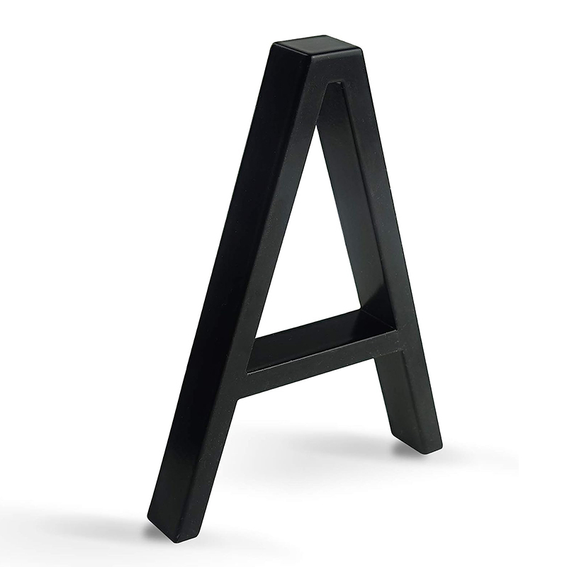 Matte Black Address Numbers for Door Garden Mailbox
