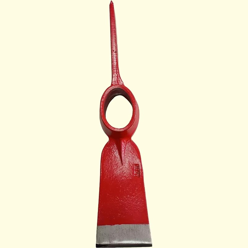 Rail Steel Forged Pickaxe with Anti-Slip Wooden Handle