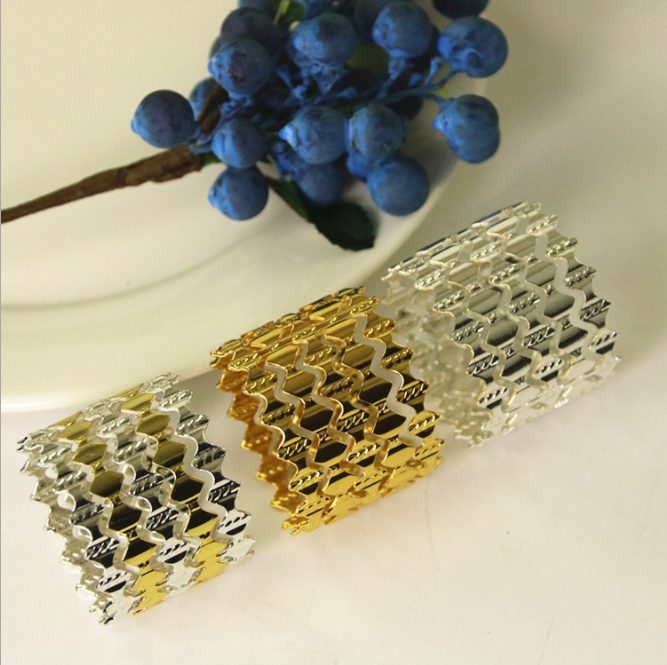 High Grade Gold Napkin Ring for Wedding Supplies