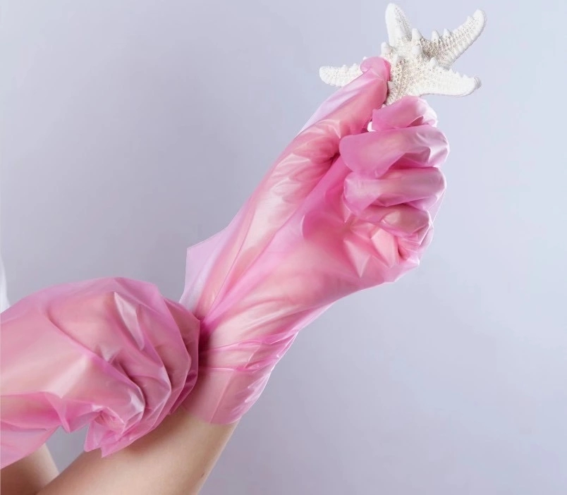 Disposable Transparent Household Powder Free TPE Gloves