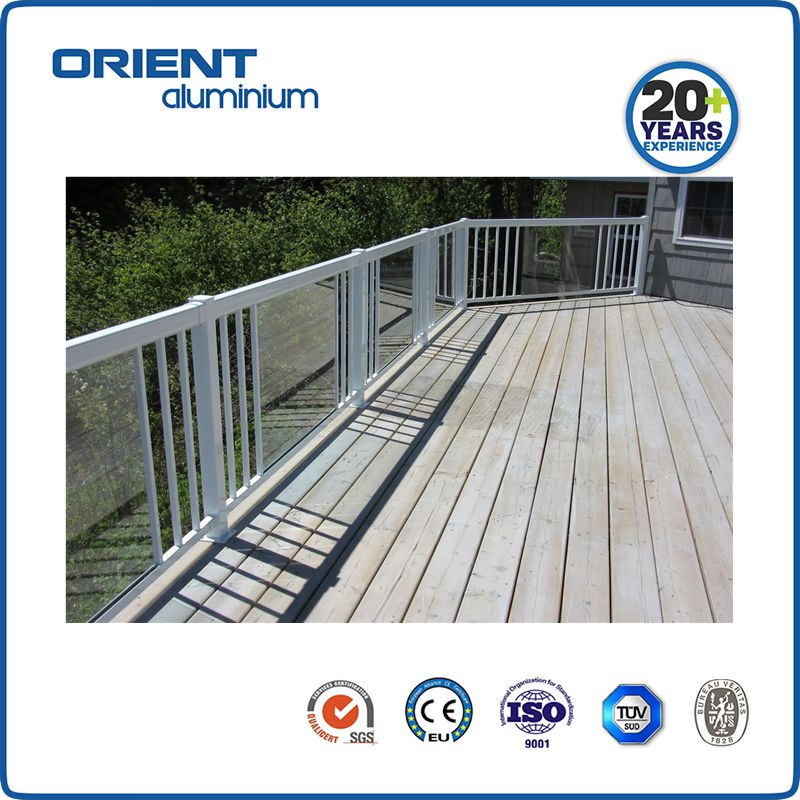 Balcony Aluminium Glass Staircase Railing System Wire Stair Glass Aluminum Railing Price