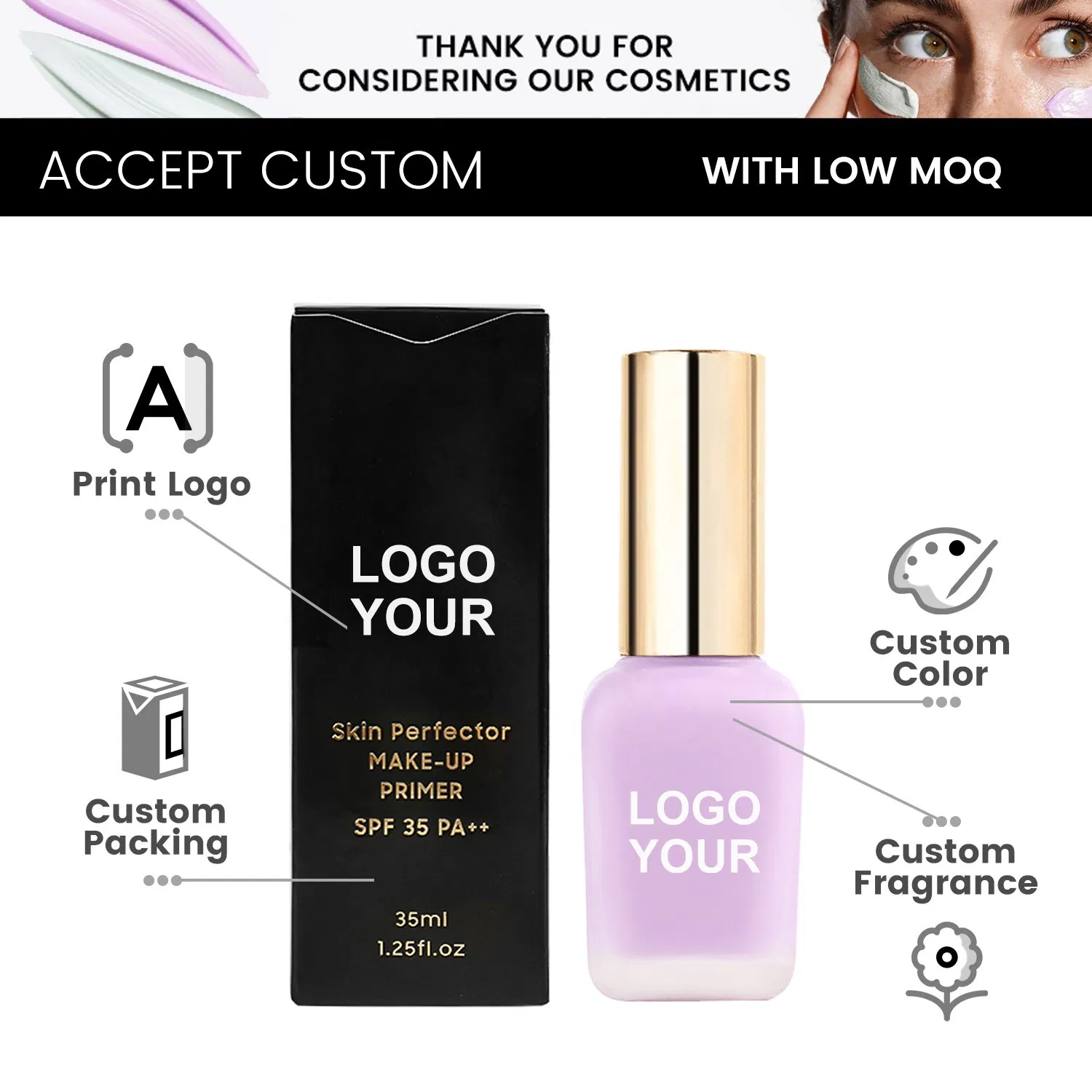OEM Hot Sale Factory OEM Long Term Isolation Cream Cosmetics